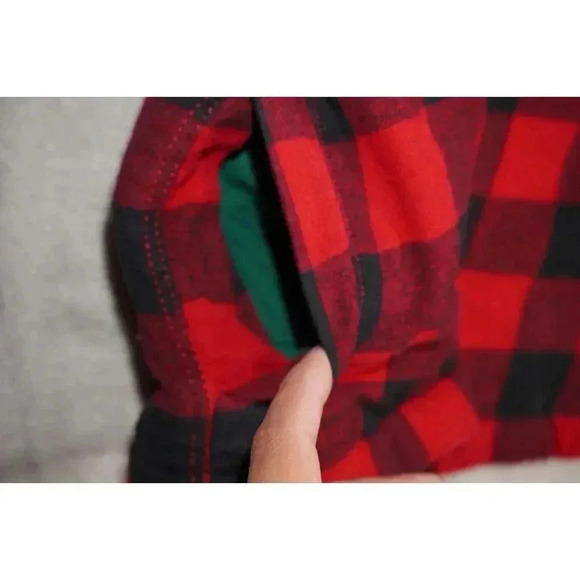 Tommy Bahama Kids Sherpa Lined Flannel Jacket Youth XXL (16) Buffalo Plaid - Picture 4 of 12